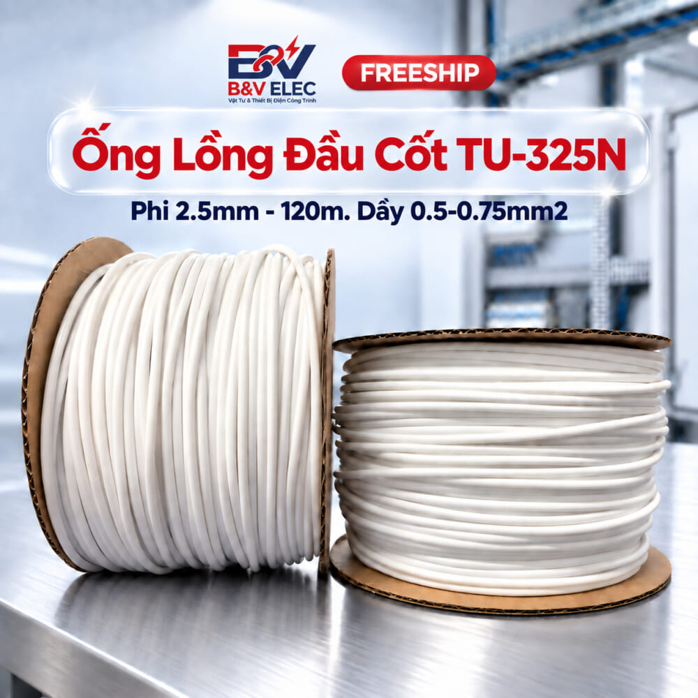 Ống Lồng Đầu Cốt TU-325N Phi 2.5mm B&V ELEC (Cuộn 120m)