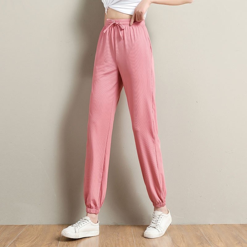 Quần Jogger Nữ Ống Rộng Chất Tăm Lạnh
